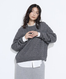 COMME CA Wardrobe | ケーブル編 ニットプルオーバー(ニット/セーター)