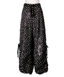 rurumu:/ルルムウ/drawstring rhinestone cargo pants