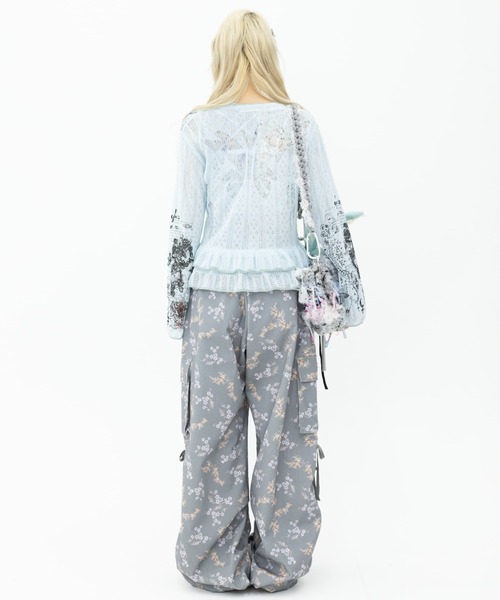 rurumu:(ルルムウ)の「rurumu:/ルルムウ/drawstring rhinestone cargo pants(その他パンツ・レディース・グレー/オリーブ/ブラック/アイボリー・L/M)」の9枚目の写真