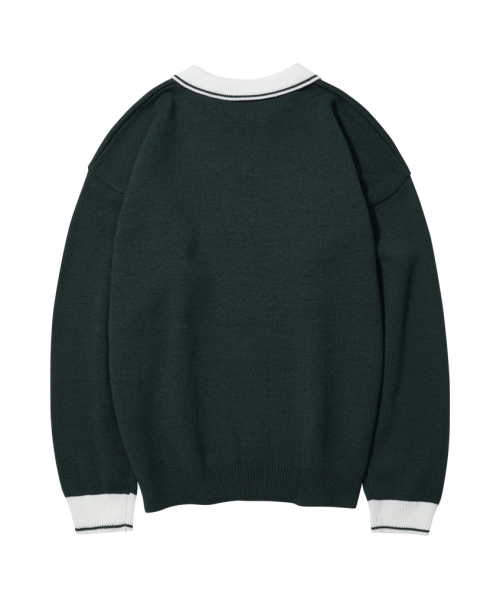 STENDS（ステンズ）の「[M~4XL] フットボールカラー配色ニット_グリーン（ニット/セーター・レディース・その他・XXX-LARGE/MEDIUM/LARGE/X-LARGE/XX-LARGE/XXXX-LARGE）」の12枚目の写真