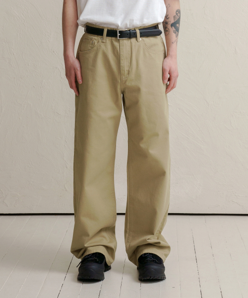 DENMADE(デンメイド)の「DEN0601 Extra Wide Cotton Pants(Beige)(その他パンツ・メンズ・その他・M/L/XL/S)」の1枚目の写真