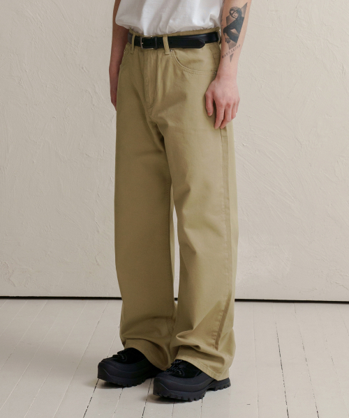 DENMADE(デンメイド)の「DEN0601 Extra Wide Cotton Pants(Beige)(その他パンツ・メンズ・その他・M/L/XL/S)」の2枚目の写真