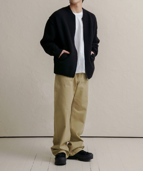 DENMADE(デンメイド)の「DEN0601 Extra Wide Cotton Pants(Beige)(その他パンツ・メンズ・その他・M/L/XL/S)」の4枚目の写真