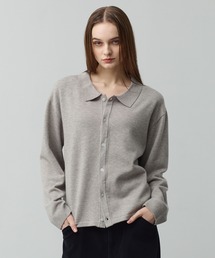 CALLNE（カルネ）の「【CALLNE】Basic Knit Shirt Cardigan /ベーシックニットシャツカーディガン(襟付き)（カーディガン/ボレロ）」