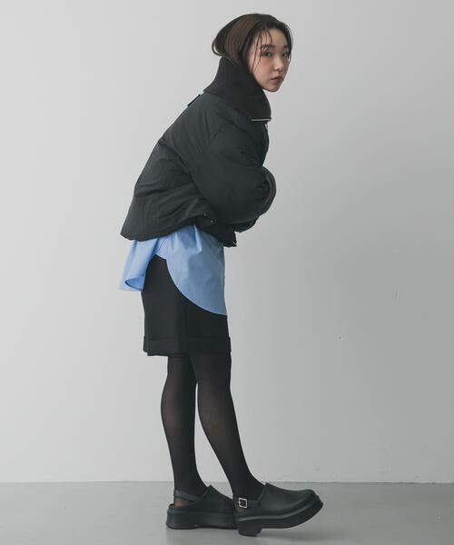 SENSE OF PLACE by URBAN RESEARCH(センスオブプレイスバイアーバンリサーチ)の「ビッグカラーショートパフジャケット(ダウンジャケット/コート・レディース・カーキ/ライトベージュ/ブラック・ONE)」の17枚目の写真