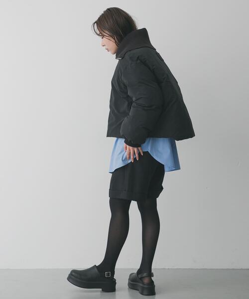 SENSE OF PLACE by URBAN RESEARCH(センスオブプレイスバイアーバンリサーチ)の「ビッグカラーショートパフジャケット(ダウンジャケット/コート・レディース・カーキ/ライトベージュ/ブラック・ONE)」の18枚目の写真