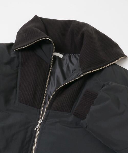 SENSE OF PLACE by URBAN RESEARCH(センスオブプレイスバイアーバンリサーチ)の「ビッグカラーショートパフジャケット(ダウンジャケット/コート・レディース・カーキ/ライトベージュ/ブラック・ONE)」の22枚目の写真