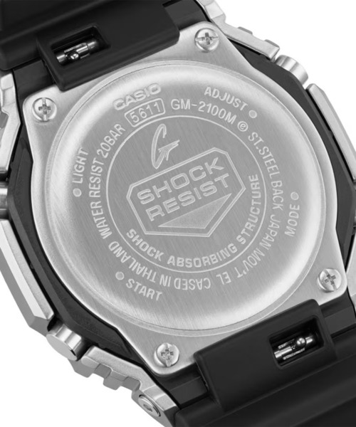 G-SHOCK（ジーショック）の「G-SHOCK/ジーショック 腕時計 GM-2100M-1AJF（アナログ腕時計・メンズ・シルバー・FREE）」の6枚目の写真