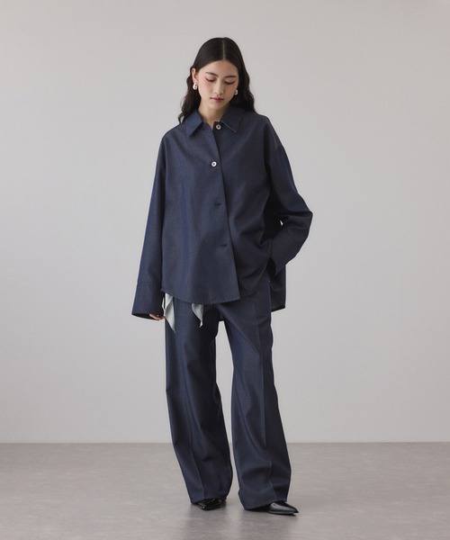 ADAM ET ROPE'(アダムエロペ)の「NIKKE TW DENIM PANTS(デニムパンツ・レディース・ブラック/ネイビー・36/38)」の5枚目の写真