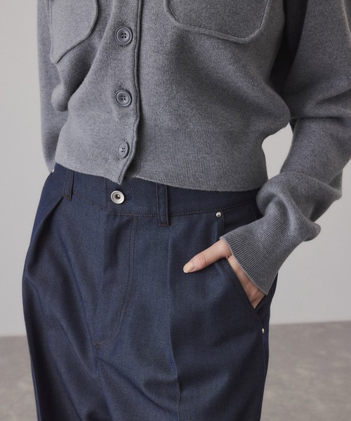 ADAM ET ROPE'(アダムエロペ)の「NIKKE TW DENIM PANTS(デニムパンツ・レディース・ブラック/ネイビー・36/38)」の10枚目の写真