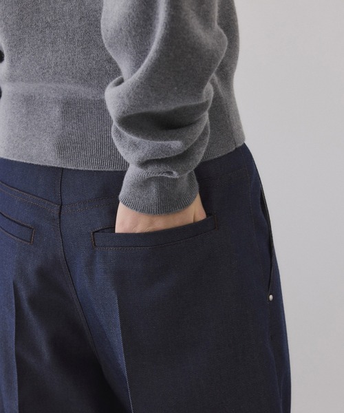 ADAM ET ROPE'(アダムエロペ)の「NIKKE TW DENIM PANTS(デニムパンツ・レディース・ブラック/ネイビー・36/38)」の12枚目の写真