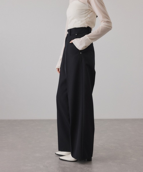 ADAM ET ROPE'(アダムエロペ)の「NIKKE TW DENIM PANTS(デニムパンツ・レディース・ブラック/ネイビー・36/38)」の14枚目の写真