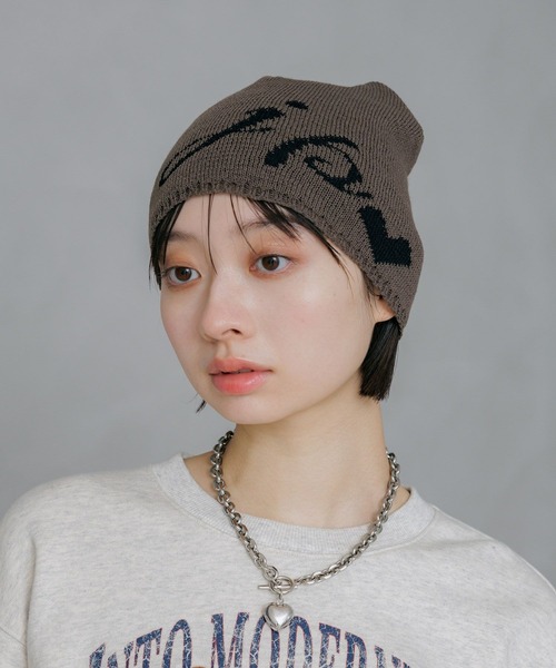 PAGEBOY（ページボーイ）の「JPニットビーニー（ニットキャップ/ビーニー・レディース・グレー/ブラック・FREE）」の11枚目の写真