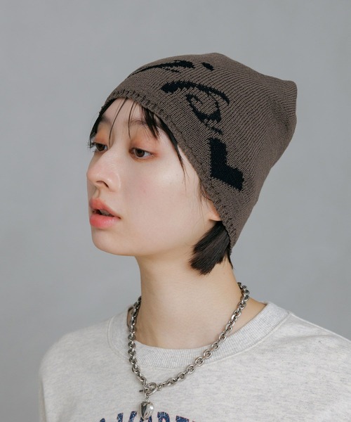 PAGEBOY（ページボーイ）の「JPニットビーニー（ニットキャップ/ビーニー・レディース・グレー/ブラック・FREE）」の10枚目の写真