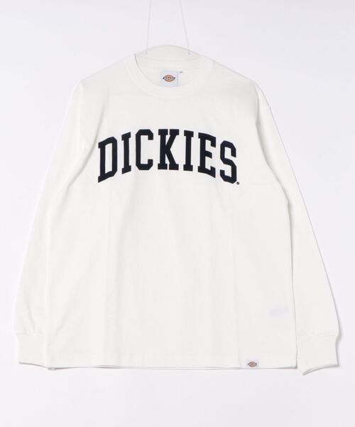 Dickies(ディッキーズ)の「Dickies/ディッキーズ アーチロゴ ロングスリーブTシャツ/ロゴスウェット/スウェット(Tシャツ/カットソー・メンズ・ブラック/ホワイト/ダークブラウン・LARGE/X-LARGE/MEDIUM)」の2枚目の写真