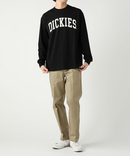 Dickies(ディッキーズ)の「Dickies/ディッキーズ アーチロゴ ロングスリーブTシャツ/ロゴスウェット/スウェット(Tシャツ/カットソー・メンズ・ブラック/ホワイト/ダークブラウン・LARGE/X-LARGE/MEDIUM)」の9枚目の写真