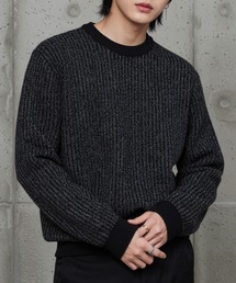 ARULE（アルール）の「A'GEM/9 × .kom 『BENUSTA/ベヌスタ』 Jacquard Texture Pullover Knit/ジャカードテクスチャープルオーバーニット（ニット/セーター）」