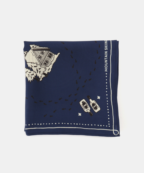 JOURNAL STANDARD（ジャーナルスタンダード）の「スキースカーフ（ストール/ショール・レディース・キャメル/ブルー・FREE）」の2枚目の写真