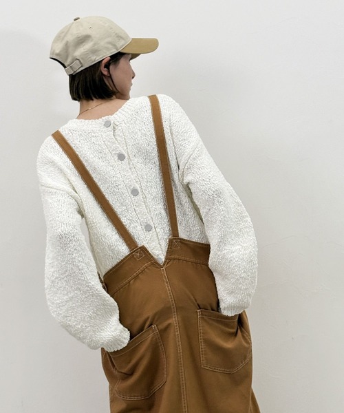 niko and...（ニコアンド）の「[MODE NORM CORE] ミリタリーポケジャンスカアソート（ジャンパースカート・レディース・ブラウン/スモーク/ライトブルー・LARGE/MEDIUM）」の11枚目の写真