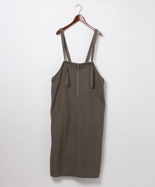 niko and...（ニコアンド）の「[MODE NORM CORE] ミリタリーポケジャンスカアソート（ジャンパースカート・レディース・ブラウン/スモーク/ライトブルー・LARGE/MEDIUM）」の19枚目の写真