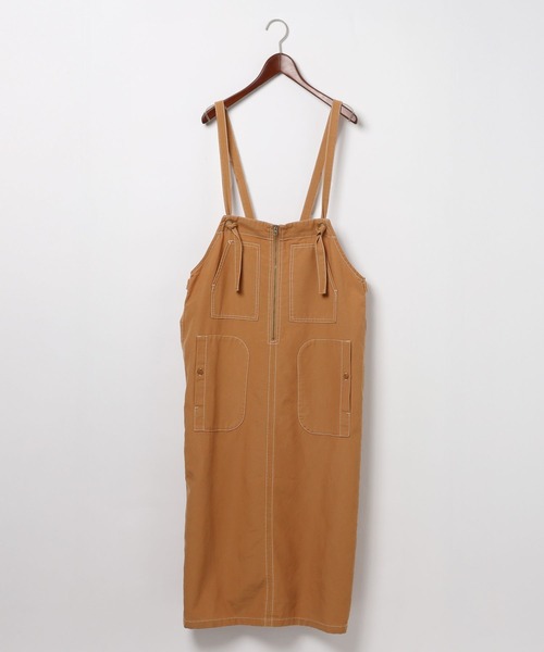 niko and...（ニコアンド）の「[MODE NORM CORE] ミリタリーポケジャンスカアソート（ジャンパースカート・レディース・ブラウン/スモーク/ライトブルー・LARGE/MEDIUM）」の20枚目の写真