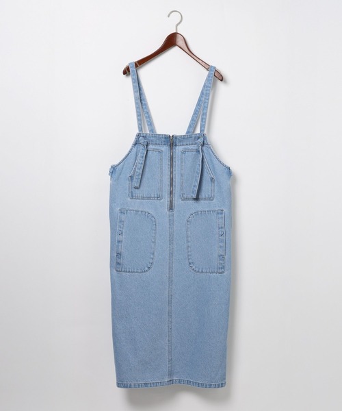 niko and...（ニコアンド）の「[MODE NORM CORE] ミリタリーポケジャンスカアソート（ジャンパースカート・レディース・ブラウン/スモーク/ライトブルー・LARGE/MEDIUM）」の21枚目の写真