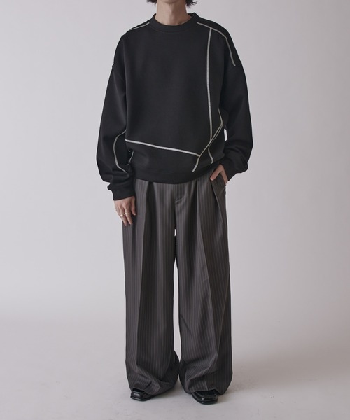 Lui's（ルイス）の「配色ステッチトップス（Tシャツ/カットソー・メンズ・ブルー/グレー/ブラック・FREE）」の15枚目の写真