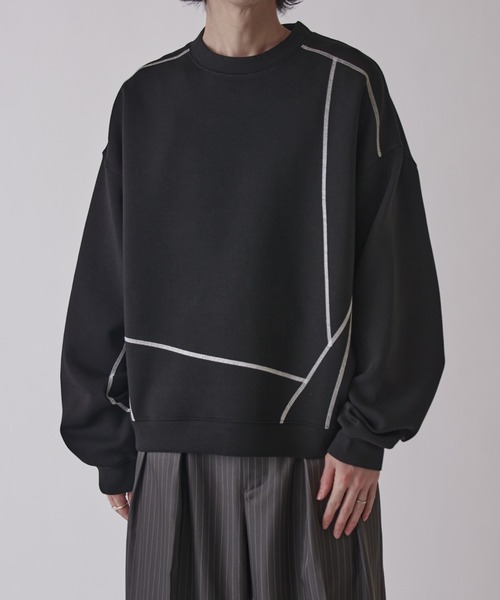 Lui's（ルイス）の「配色ステッチトップス（Tシャツ/カットソー・メンズ・ブルー/グレー/ブラック・FREE）」の11枚目の写真