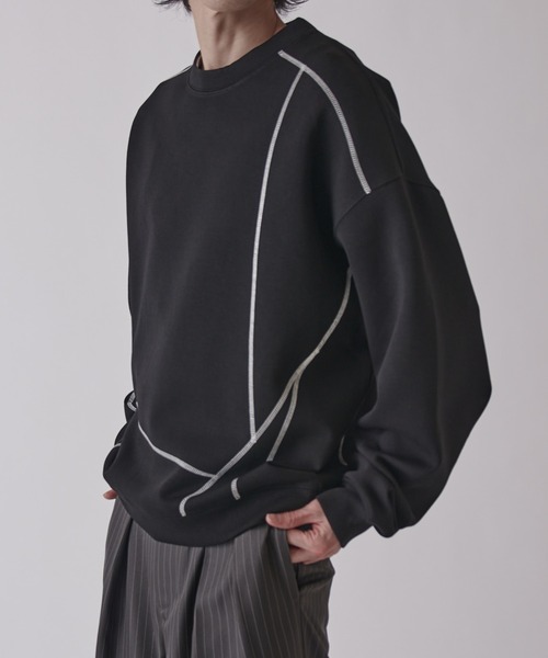 Lui's（ルイス）の「配色ステッチトップス（Tシャツ/カットソー・メンズ・ブルー/グレー/ブラック・FREE）」の12枚目の写真