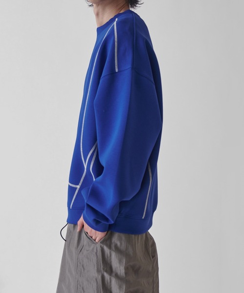 Lui's(ルイス)の「配色ステッチトップス(Tシャツ/カットソー・メンズ・ブルー/グレー/ブラック・FREE)」の18枚目の写真