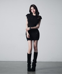 VEILA（ヴェイラ）の「ケーブル編みモードニットワンピース（ワンピース）」