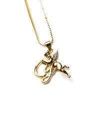 Chocolate Jeans ゴールドCJペンダント Chocolate Jesus｜チョコレート ジーザスのネックレス（ゴールド/金色