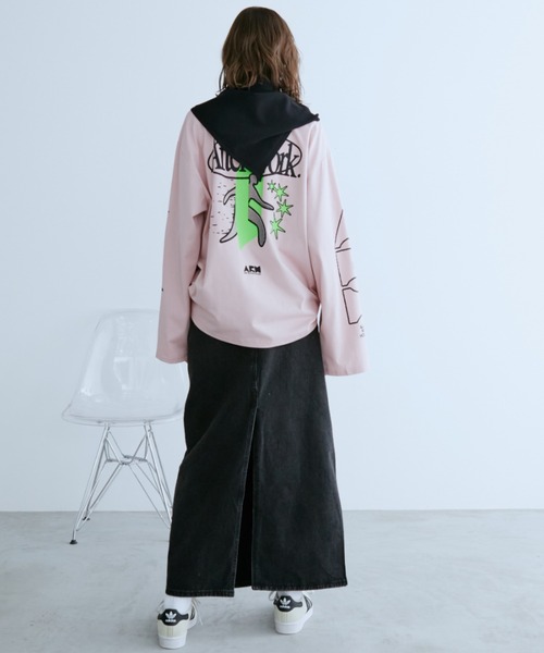 Auntie Rosa Holiday（アンティローザホリデー）の「デニムストレートスカート（デニムスカート・レディース・ブラック/ブラウン・FREE）」の11枚目の写真