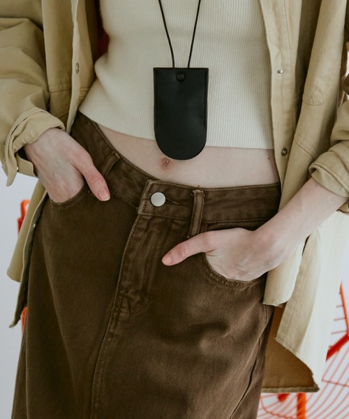 Auntie Rosa Holiday（アンティローザホリデー）の「デニムストレートスカート（デニムスカート・レディース・ブラック/ブラウン・FREE）」の21枚目の写真