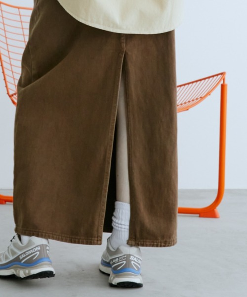 Auntie Rosa Holiday（アンティローザホリデー）の「デニムストレートスカート（デニムスカート・レディース・ブラック/ブラウン・FREE）」の22枚目の写真