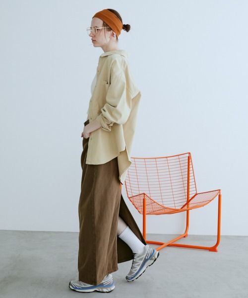 Auntie Rosa Holiday（アンティローザホリデー）の「デニムストレートスカート（デニムスカート・レディース・ブラック/ブラウン・FREE）」の19枚目の写真