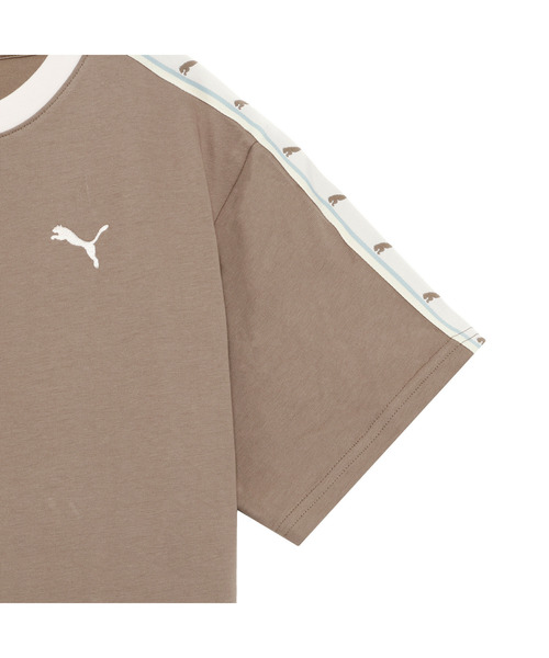 PUMA(プーマ)の「PUMA プーマ ウィメンズ ESS エレベーテッド MX テープ 半袖 Tシャツ(Tシャツ/カットソー・レディース・ベージュ系その他/オフホワイト・X-LARGE/SMALL/LARGE/MEDIUM)」の10枚目の写真