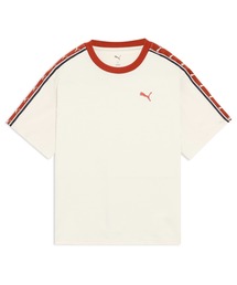 PUMA | PUMA プーマ ウィメンズ ESS エレベーテッド MX テープ 半袖 Tシャツ(Tシャツ/カットソー)