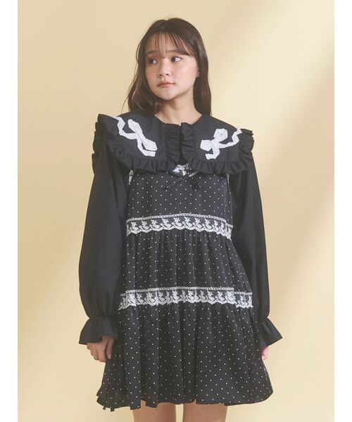 merry jenny（メリージェニー）の「シュガーフリルカボチャパンツ（その他パンツ・レディース・ブラック/アイボリー・FREE）」の10枚目の写真