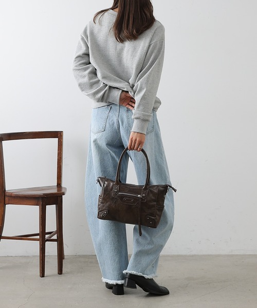 COLONY 2139（コロニートゥーワンスリーナイン）の「スタッズハンドバッグ（ショルダーバッグ・レディース・ブラック/ブラウン・FREE）」の18枚目の写真