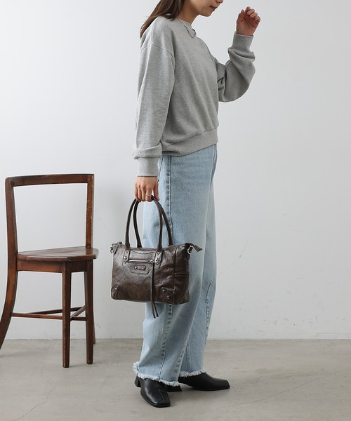 COLONY 2139（コロニートゥーワンスリーナイン）の「スタッズハンドバッグ（ショルダーバッグ・レディース・ブラック/ブラウン・FREE）」の17枚目の写真