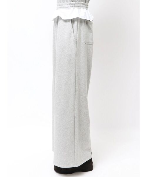 EMODA（エモダ）の「ウエストフリルスウェットパンツ（スウェットパンツ・レディース・グレー/ブラック/ライトグレー・FREE）」の12枚目の写真