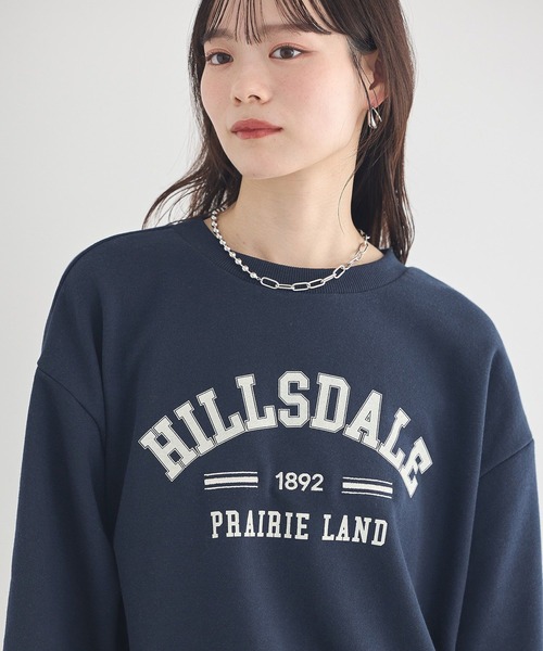 earth music&ecology（アースミュージックアンドエコロジー）の「アソートロゴウラケドロストプルオーバー（スウェット・レディース・杢グレー/ホワイト系その他/ネイビー・FREE）」の22枚目の写真
