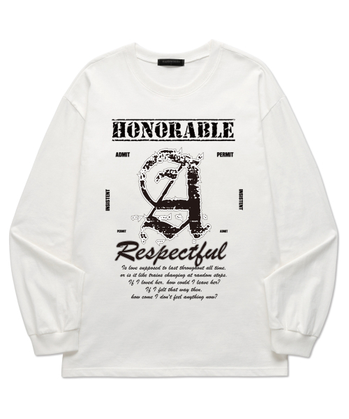 VANNWORKS(バンワークス)の「ABO ロングスリーブ (VLS0209) A_ホワイト(Tシャツ/カットソー・レディース・その他・S/M/L/XL/XXL)」の3枚目の写真