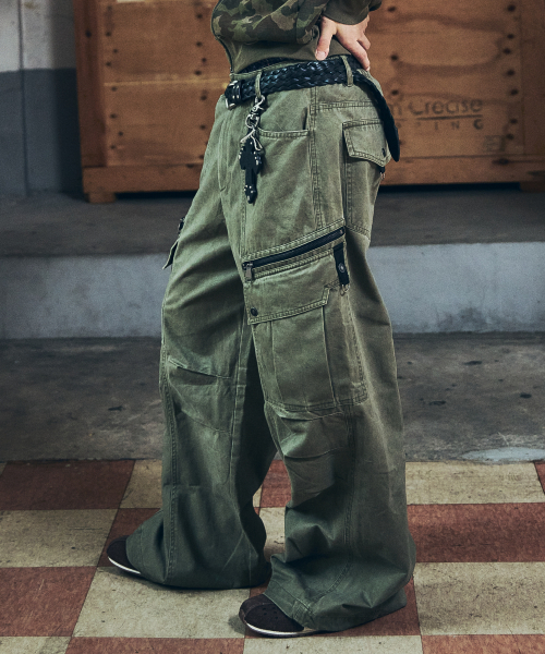 AAKAM Knee Pin-tuck Cargo Pants カーゴパンツ 210.jpg