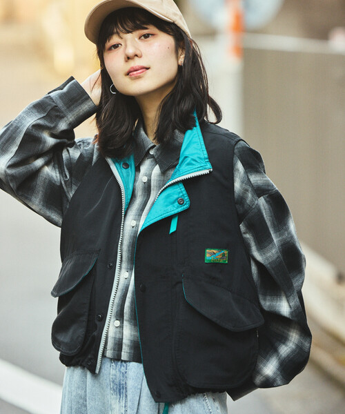 FREAK'S STORE(フリークスストア)の「Foxfire × FREAK'S STORE/フォックスファイヤー 別注 New Destination Vest Women's/ニュー デスティネーション ベスト(ベスト・レディース・ナチュラル/ピンク/ブラック・フリ-)」の18枚目の写真