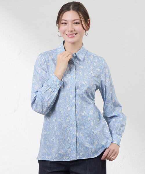 amaca(アマカ)の「【LIBERTY】Capel Pepper タナローンブラウス(シャツ/ブラウス・レディース・ブルー系その他4・38/40)」の1枚目の写真