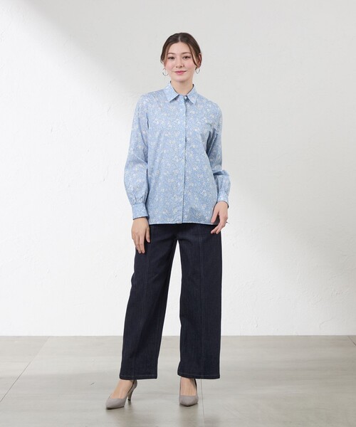 amaca(アマカ)の「【LIBERTY】Capel Pepper タナローンブラウス(シャツ/ブラウス・レディース・ブルー系その他4・38/40)」の2枚目の写真