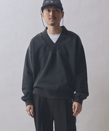 Lui's | クリーンスノーウォッシュVネックスウェット(スウェット)