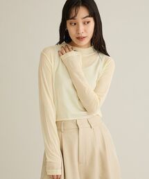 CRAFT STANDARD BOUTIQUE | シアーメッシュロングスリーブインナー(Tシャツ/カットソー)
